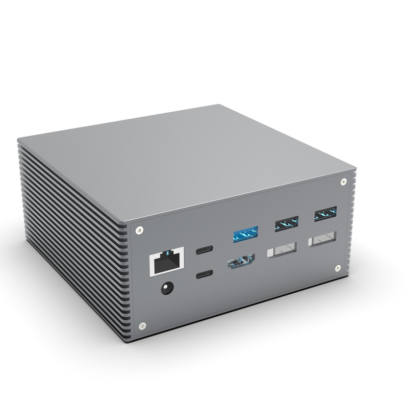 15 इन 1 डुअल यूएसबी सी डॉकिंग स्टेशन 4k 60hz टाइप सी एसडी 104Mb RJ45 1000M यूएसबी 3.0 लैपटॉप के लिए