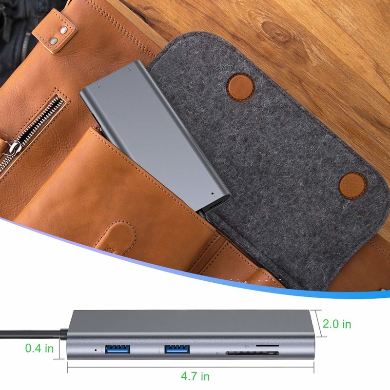 11 इन 1 टाइप-सी हब मल्टीपोर्ट डॉक स्टेशन USB3.0 PD SD/TF 4K HDMI VGA RJ45 एडाप्टर के साथ