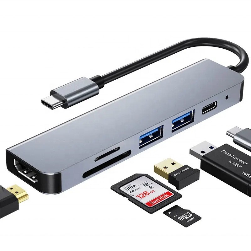 4K HDMI USB3.0 TF एसडी कार्ड रीडर और 87W पीडी चार्जिंग के साथ यूएसबी 3.1 डॉकिंग स्टेशन हब