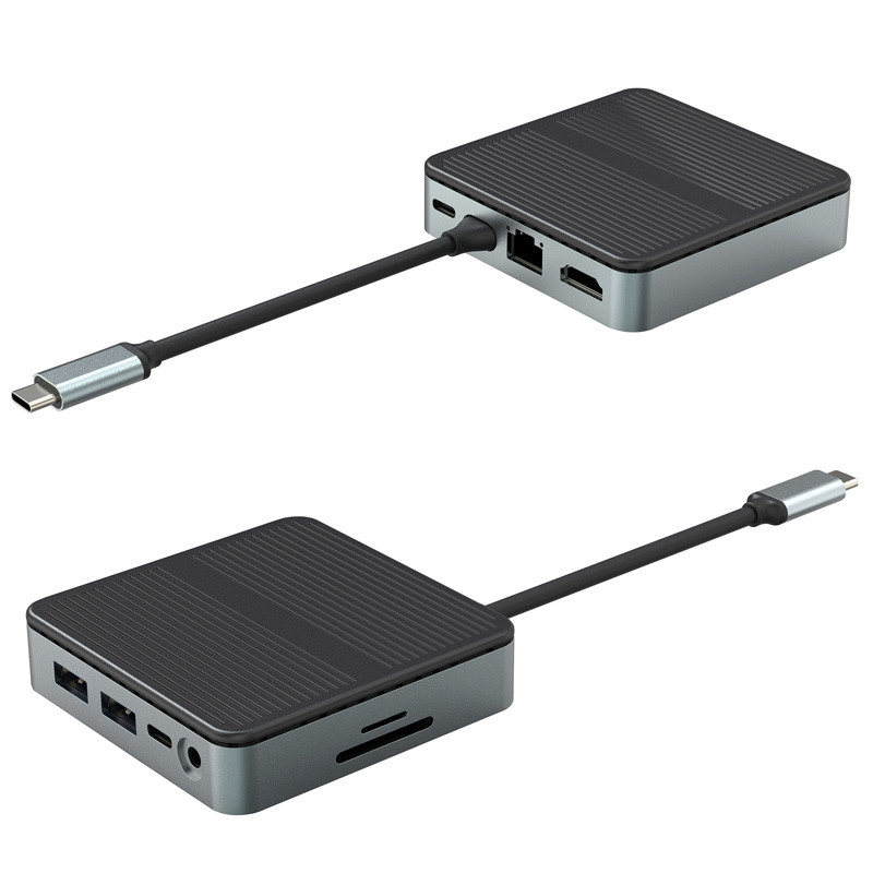 9 इन 1 फास्ट स्पीड डाटा ट्रांसफर USB 3.0 पोर्ट हब टाइप सी पोर्ट टू एचडीएमआई एडाप्टर