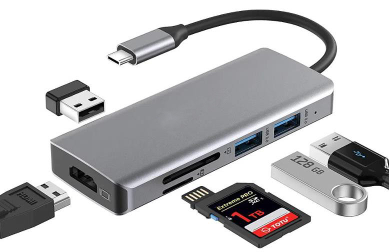 TYPE-C पुरुष 11 इन 1 हब कंप्यूटर लैपटॉप डॉकिंग स्टेशन एडाप्टर 1000Mbps RJ45 और USB-C PD के साथ
