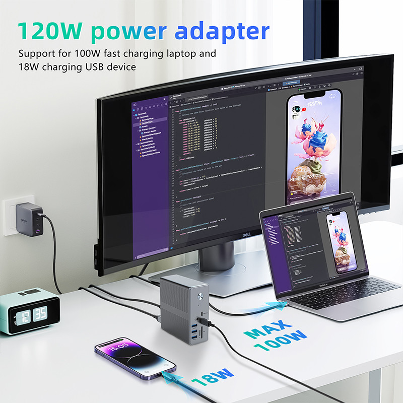 OEM समर्थन और 1K प्रदर्शन समर्थन के साथ विंडोज 8K डिस्प्ले के लिए उच्च संगतता यूएसबी सी एडाप्टर