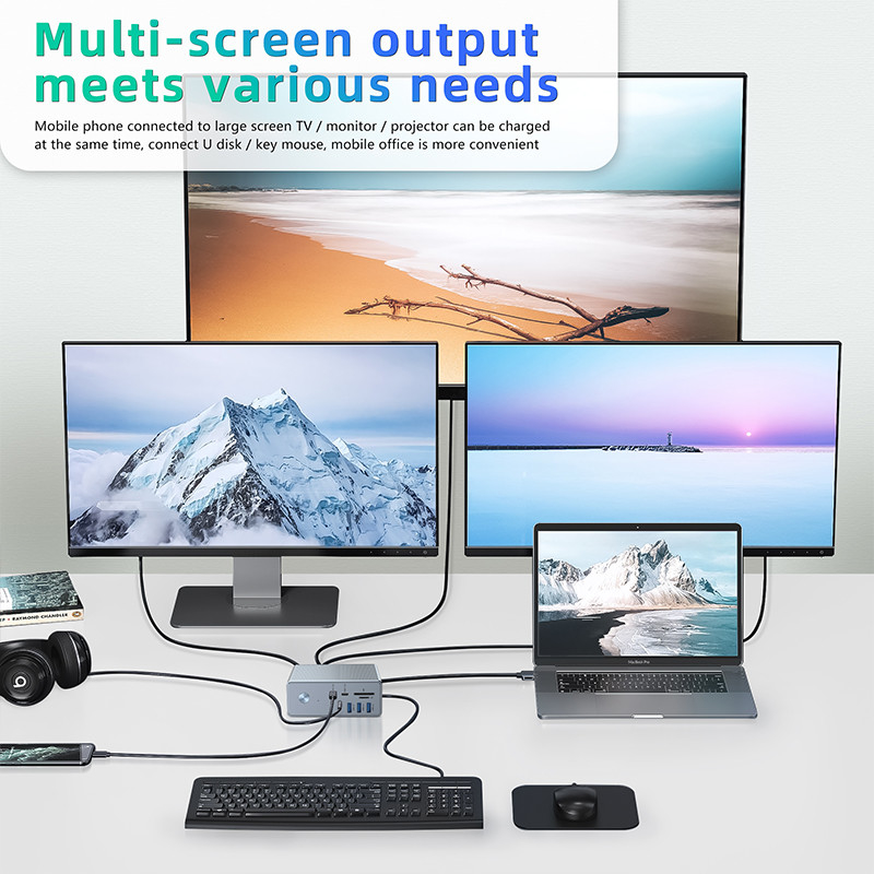 OEM समर्थन और 1K प्रदर्शन समर्थन के साथ विंडोज 8K डिस्प्ले के लिए उच्च संगतता यूएसबी सी एडाप्टर