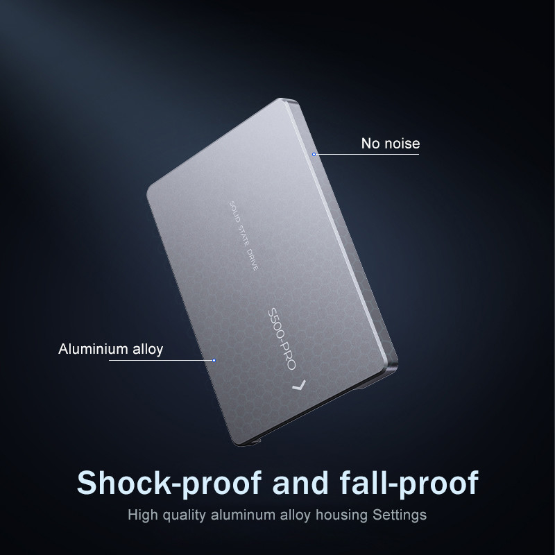 4TB तक का एसएसडी शॉक प्रतिरोध 350G 0.5ms पर 0°C से 55°C तक शॉक प्रतिरोधी