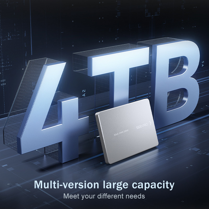 4TB तक का एसएसडी शॉक प्रतिरोध 350G 0.5ms पर 0°C से 55°C तक शॉक प्रतिरोधी