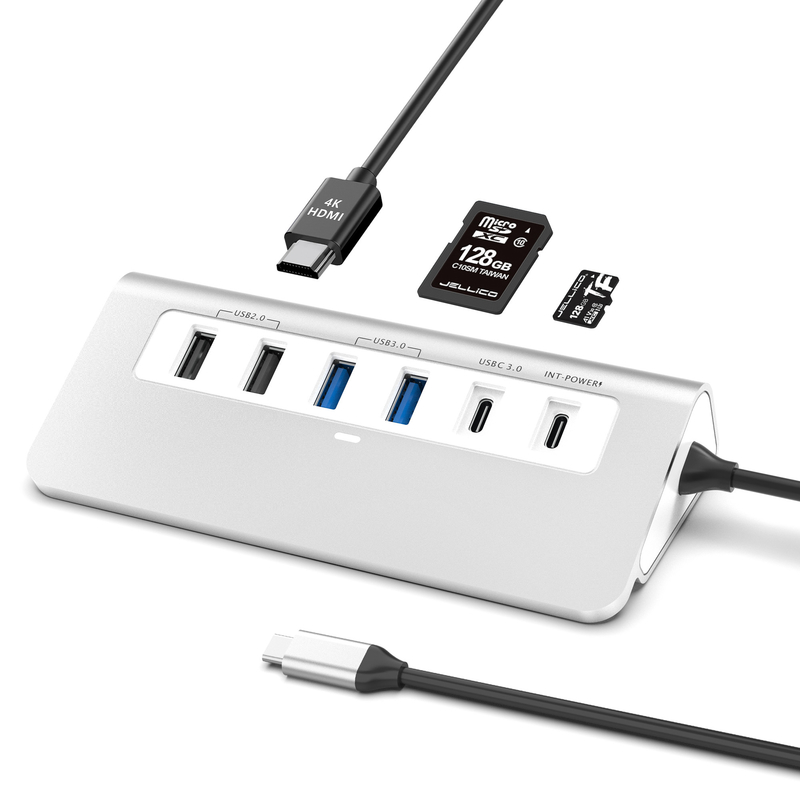 P9 USB C हब 9 इन 1 पोर्ट USB-C डॉकिंग स्टेशन और आसान प्लग एंड प्ले कनेक्टिविटी