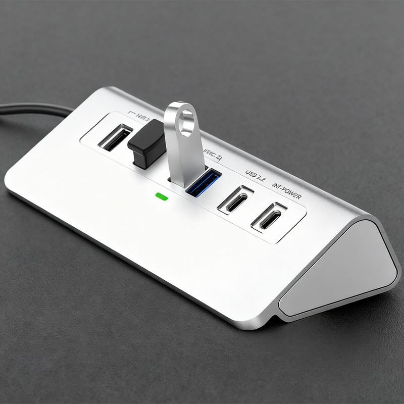 4K HDMI आउटपुट हाई-रिज़ॉल्यूशन USB C हब, हाई-रिज़ॉल्यूशन डिस्प्ले और वीडियो स्ट्रीमिंग के लिए 4K HDMI आउटपुट के साथ