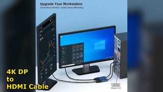 एचडीएमआई केबल 4K एडाप्टर के लिए डिस्प्लेपोर्ट